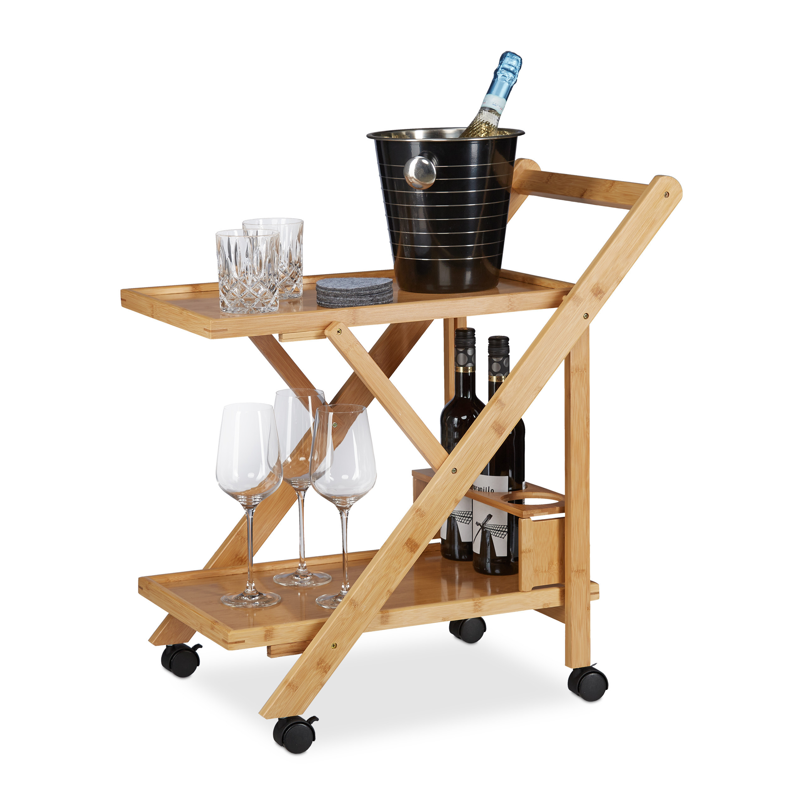Kitchen Cart In Natural - (w)40.5 X (h)70 X (d)65 Cm