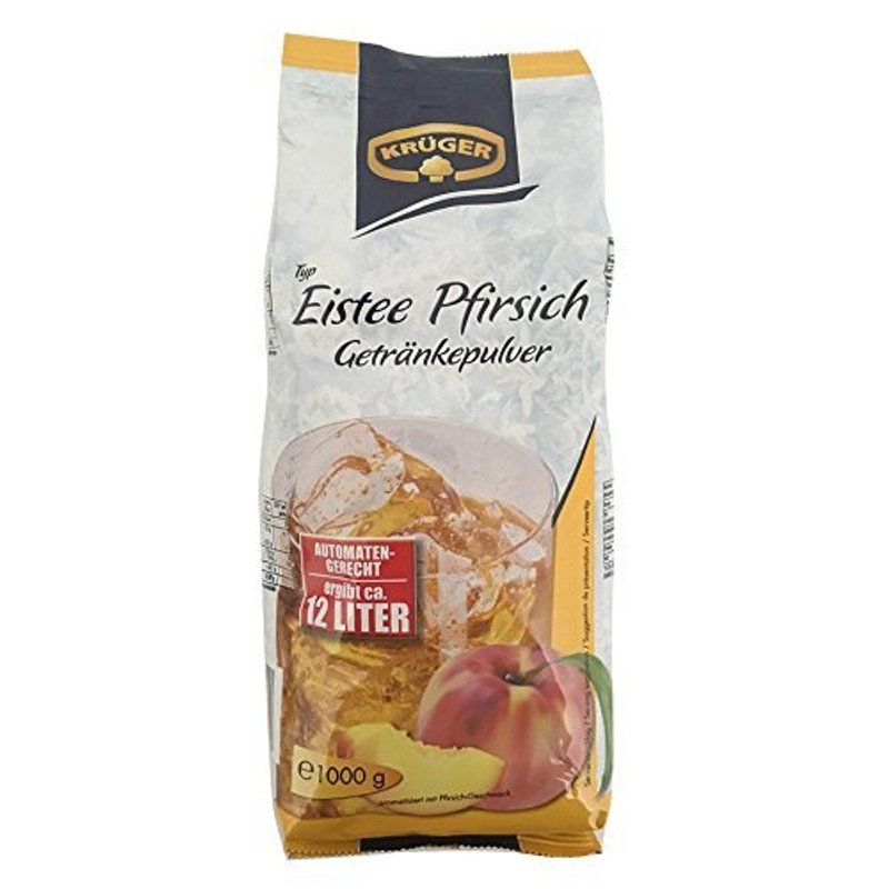 Krüger Iced Tea Peach Beverage Powder For 12 Liters Of Drink, 1000g