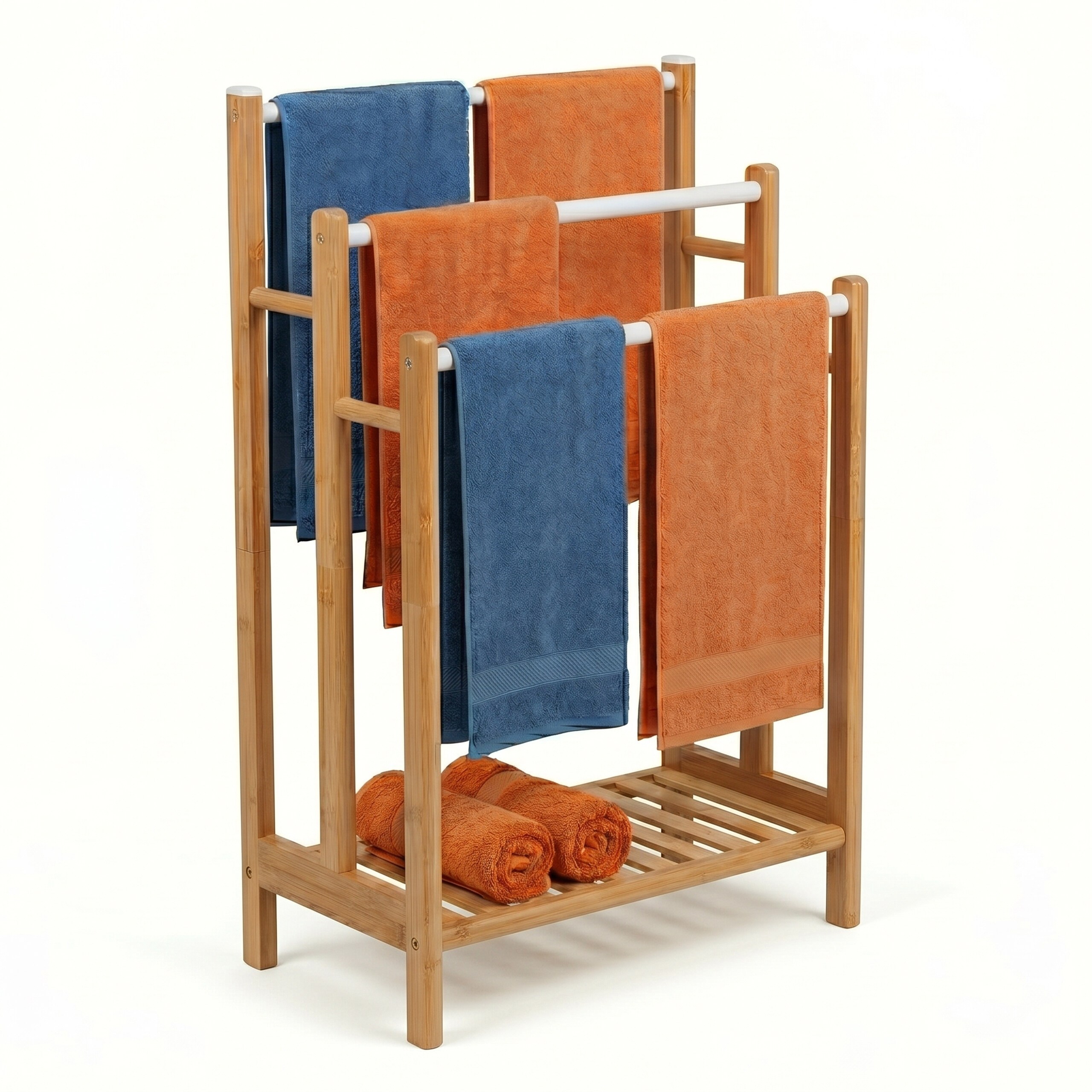 Towel Holder In Natural/ - (w)46 X (h)86 X (d)24 Cm