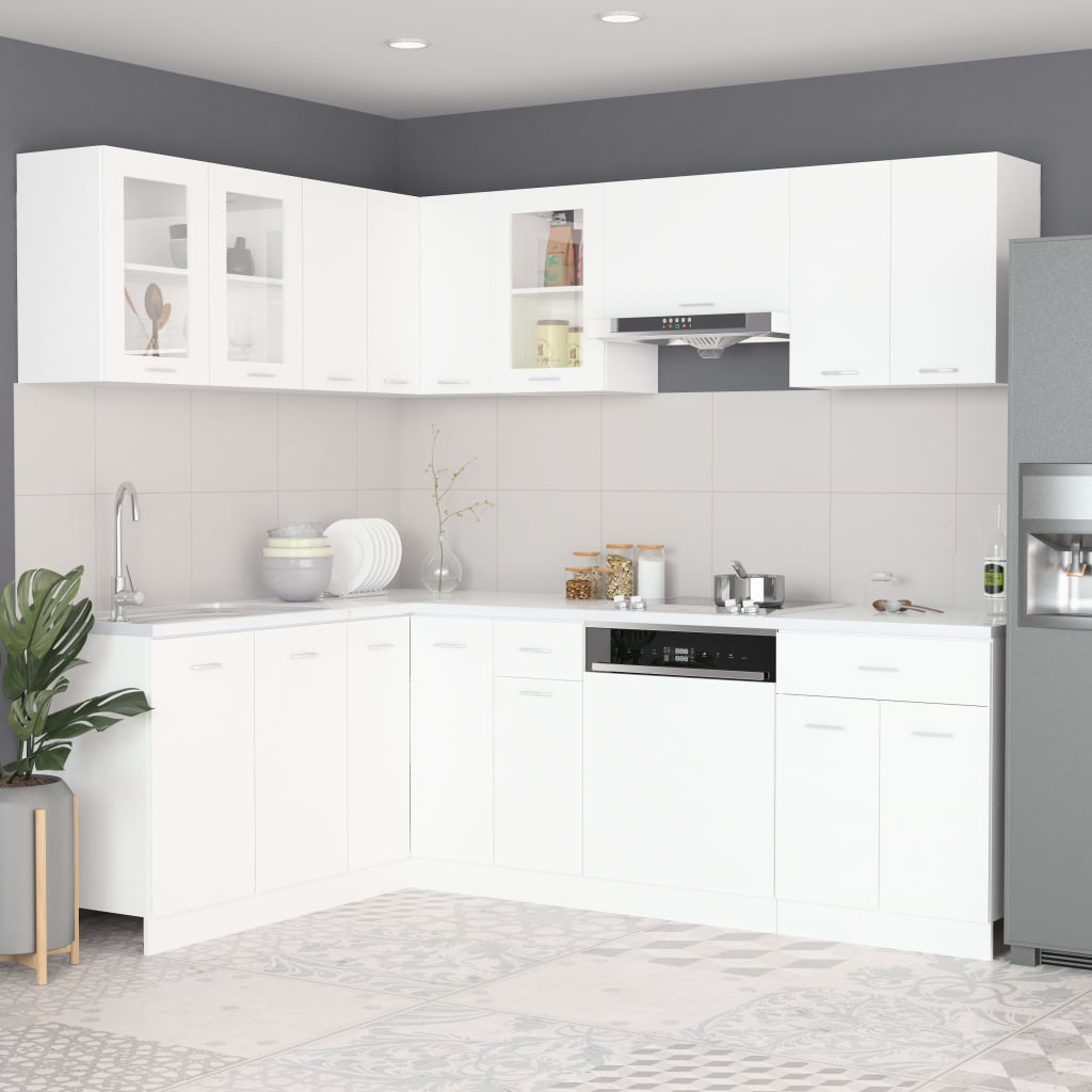 Vidaxl Kitchen Cabinet Set Kitchen Cabinet Sets Kitchen Counter Built-in Kitchen Cabinet Cabinet Set Wall Cabinet Base Cabinet Kitchen Wall Cabinet Kitchen Base Cabinet Drawer Base Cabinet
