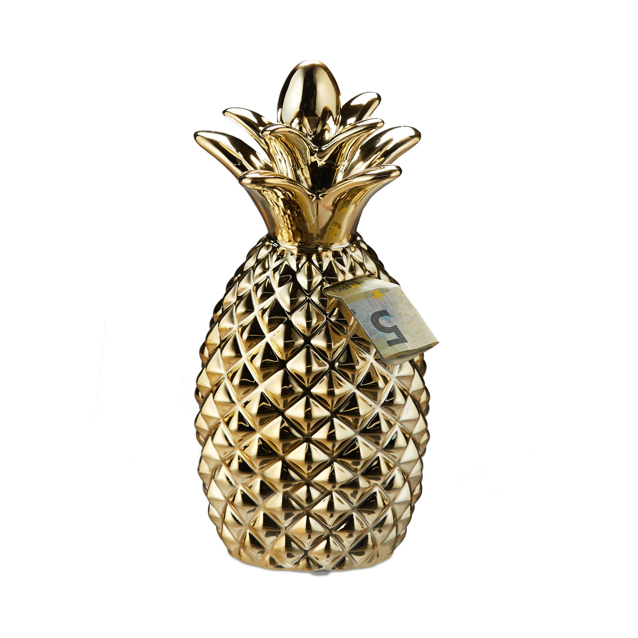 2x Spardose "ananas" In Gold
