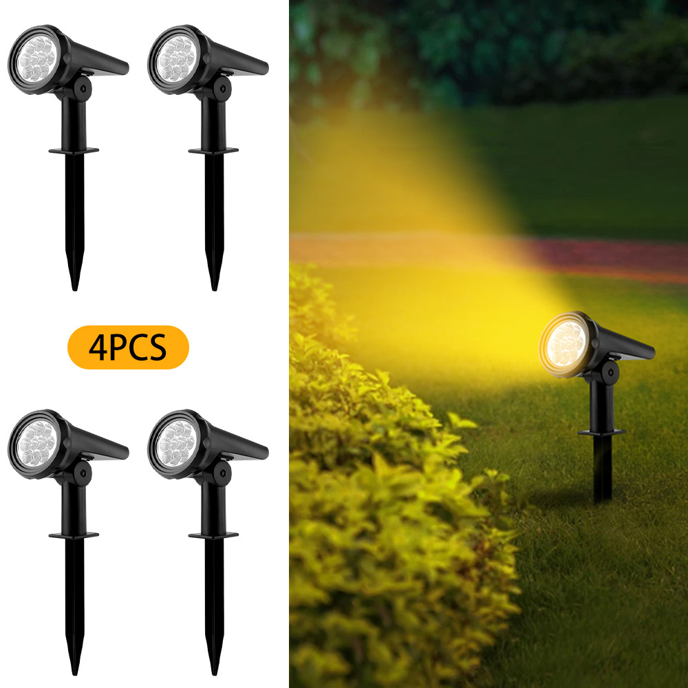 E-shop 6/ 4/ 2er Pack Solarleuchten für den Außenbereich, LED Solar-Bodeneinbauleuchten mit automatischer Ein-/Ausschaltung IP44, Gartenleuchten,