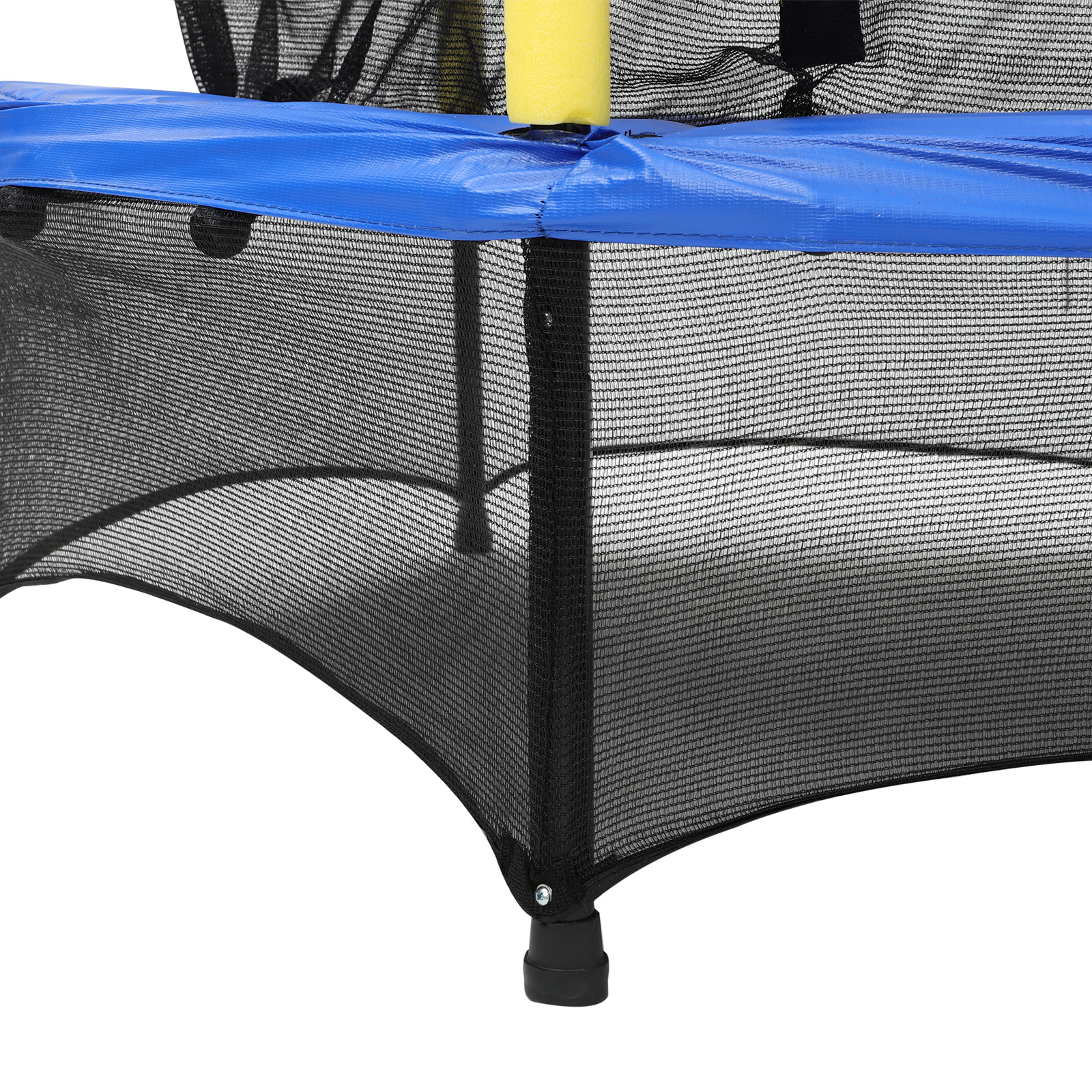 LIVINGANDHOME 4.5FT Trampoline with Enclosure Net and Steel Frame