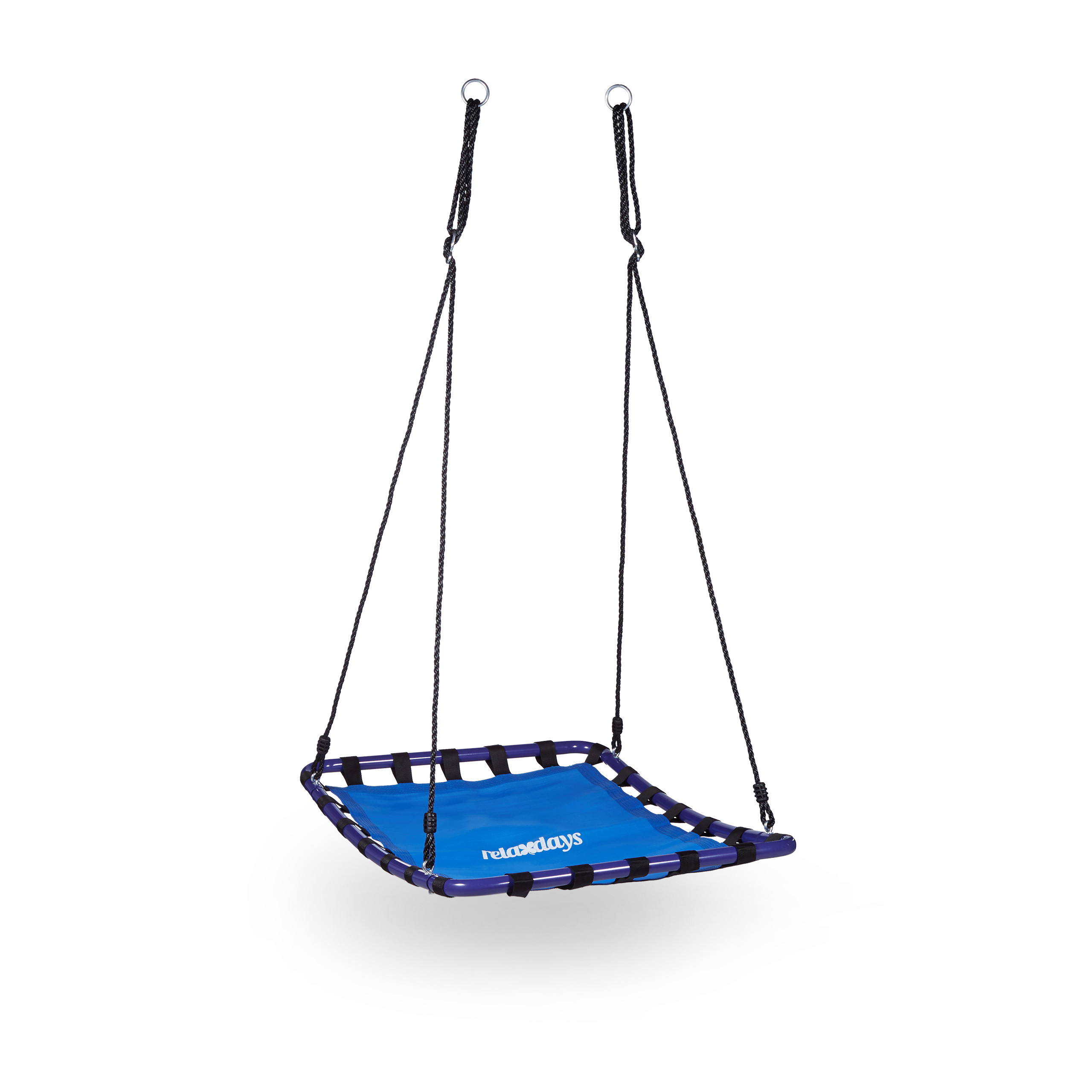 Rocking Chair In Blue-black - (w)74 X (h)153 X (d)98 Cm