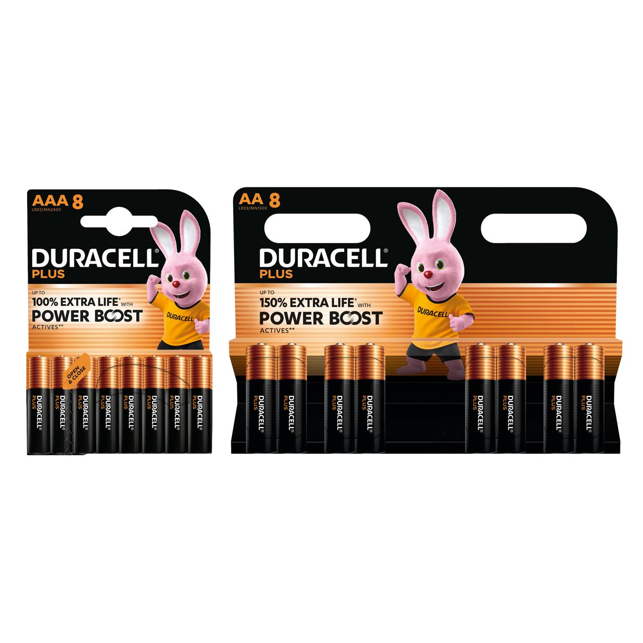 TEMU Duracell Plus With Alkaline Batteries - Pack Of 16 (8x Aa & 8x Aaa)