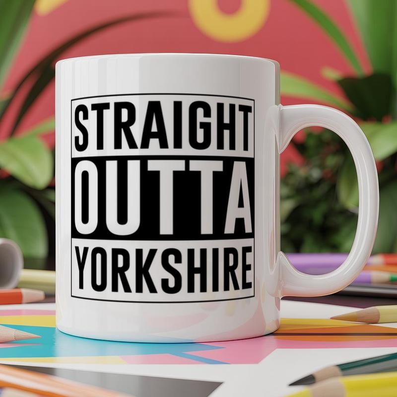 TEMU Hippowarehouse Mug Yorkshire Mug 11oz White Ceramic Coffee Mug Novelty Print Tea Cup Funny Unique Gift For Men Women Birthday Present Office