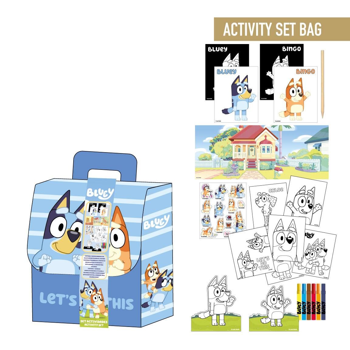 Image of Backpack Coloring Set - Set Bag, Includes Coloring Sheets And Markers, Back-to-school Crafts And Stationery, And Gift