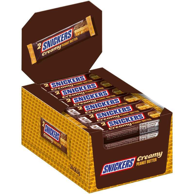 Snickers Creamy Peanut Butter 24x36.5g