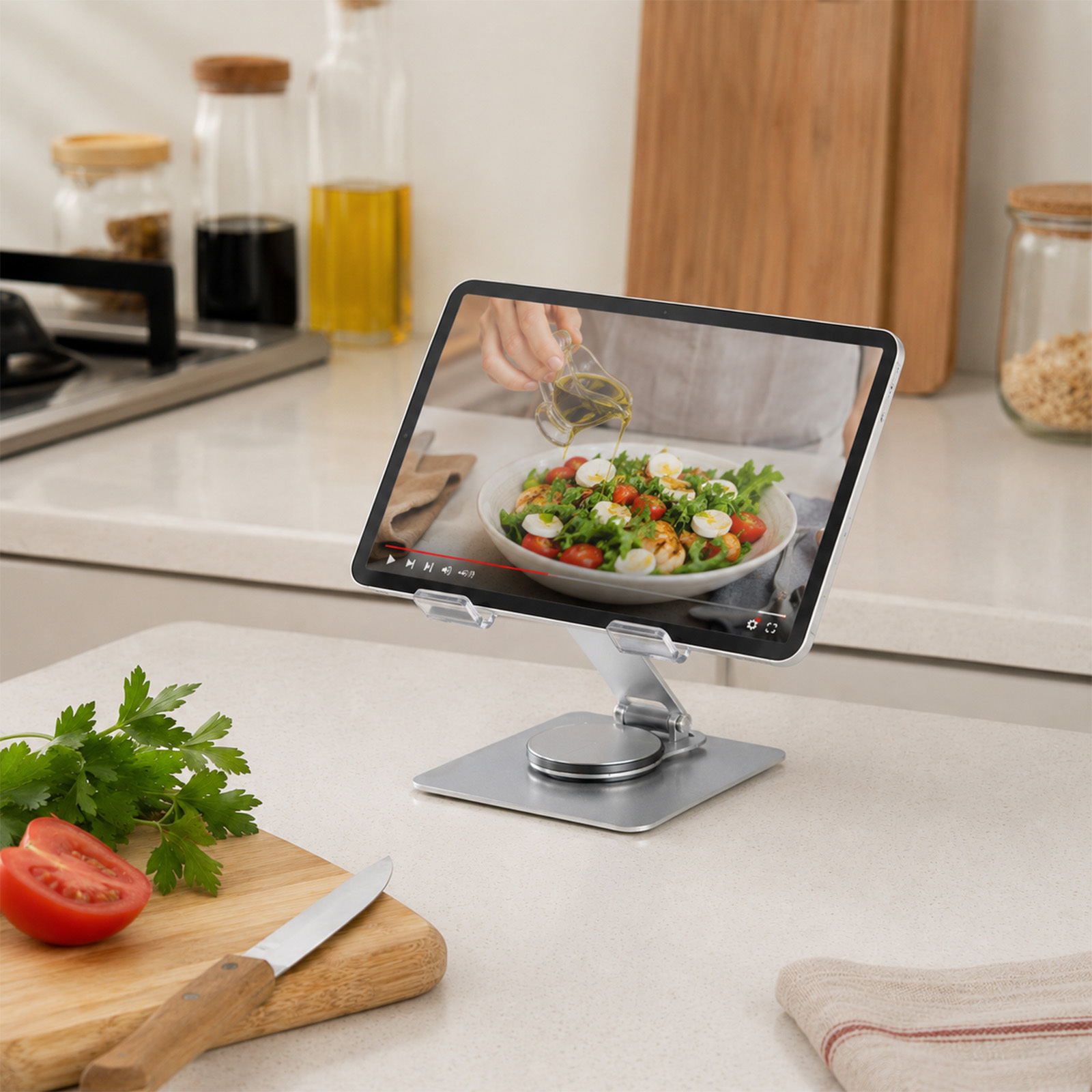 Adjustable Rotating Tablet Holder for Home and Office