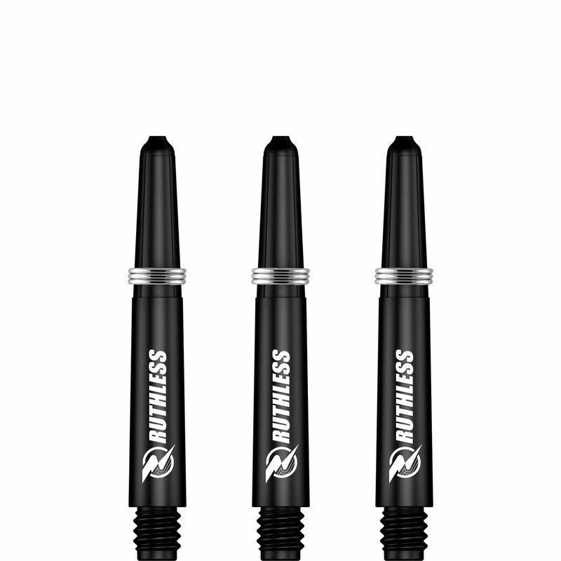 Ruthless Deflectagrip Dart Shafts, Black