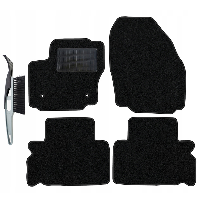 Velour Car Mats Set Compatible With Ford I 5-seater Lift 2010-2014