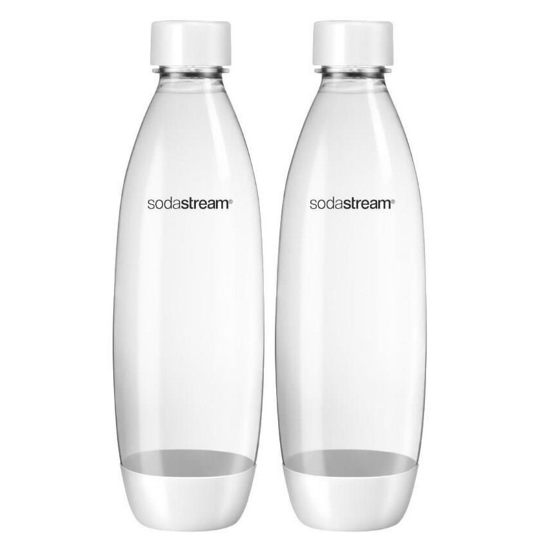 TEMU Bouteille FUSE SodaStream pour gazeuses, Blanche, 1 L, Lot de 2