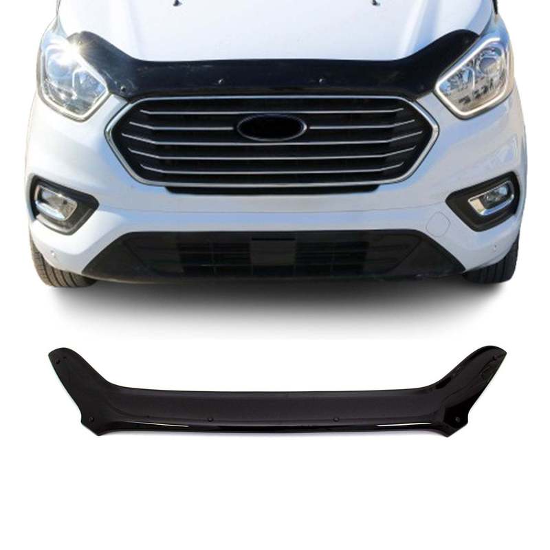 Hood Deflector Insect Screen For Ford Transit Custom 2018-2024 - Dark