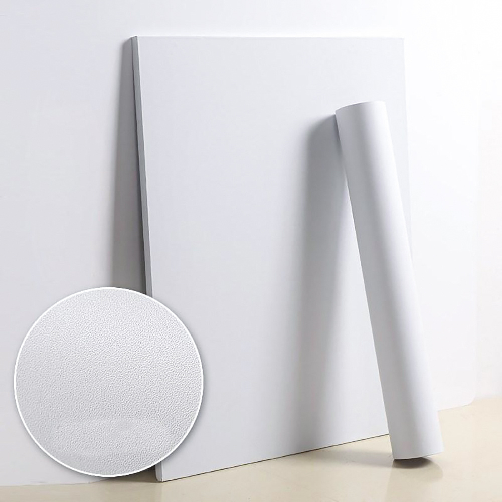 TEMU Self Adhesive Wallpaper White Peel And Stick Wallpaper 61mx1000cm Vinyl Wrap For Furniture Sticky Back Plastic Matte Waterproof Removable Paper