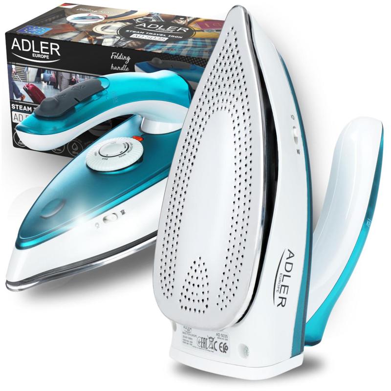 TEMU Travel Iron 1700w With Folding Handle: Flawless Trip! Strong Steam Shot 70g/min, Stainless Steel Soleplate And Compact Size – Your Wardrobe