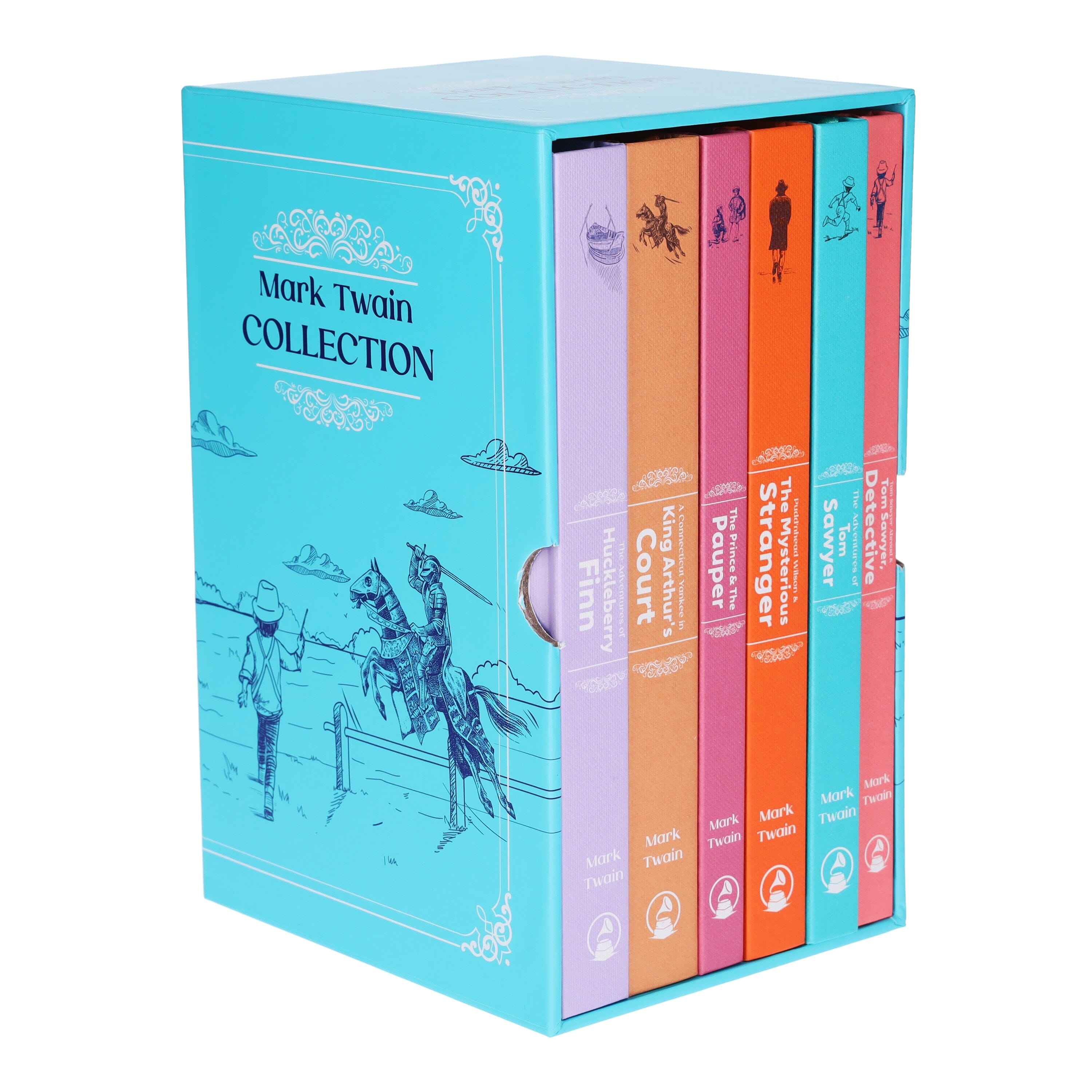 TEMU The Mark Twain Deluxe 6 Books Collection Box Set - Fiction - Hardback