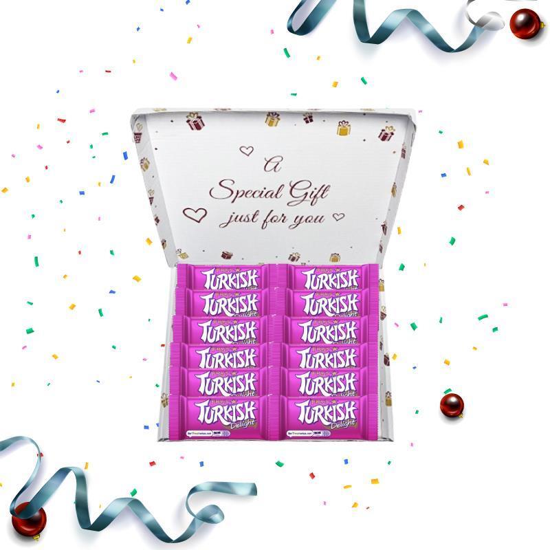 TEMU Fry’s Turkish Delight 51g Pack Of 12 | Chocolate Covered Turkish Delight | Gift Box | Suitable For Gifting & Sharing