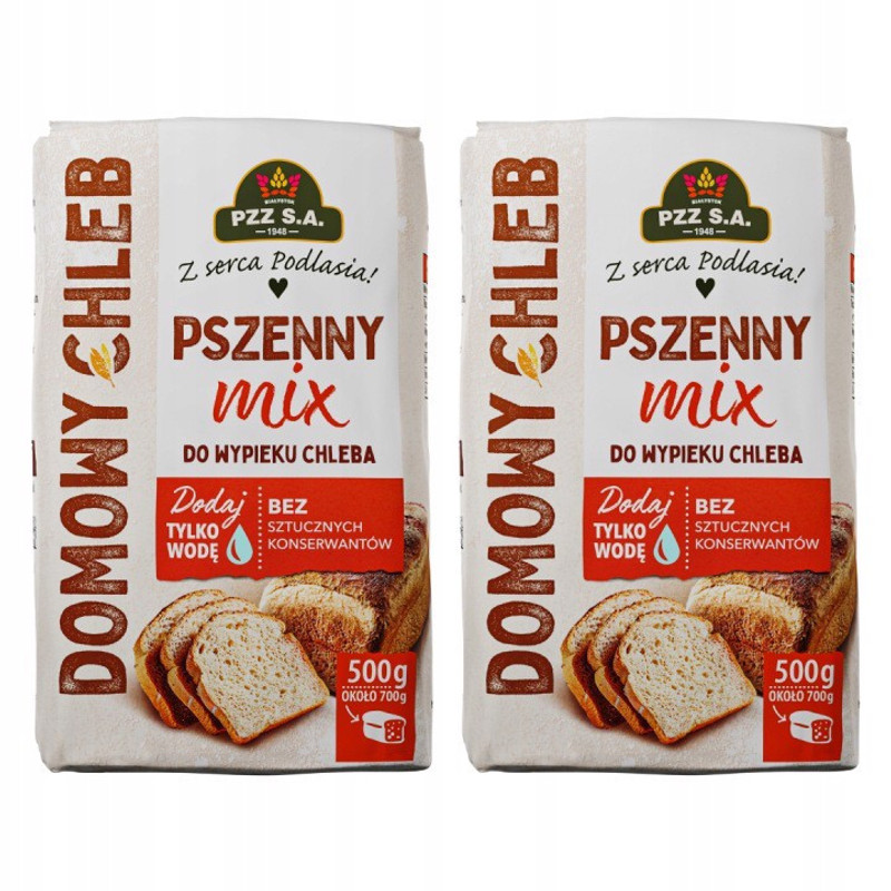 Image of Pzz Wheat Bread Mix For Homemade Bread 500 G X 2 Pieces
