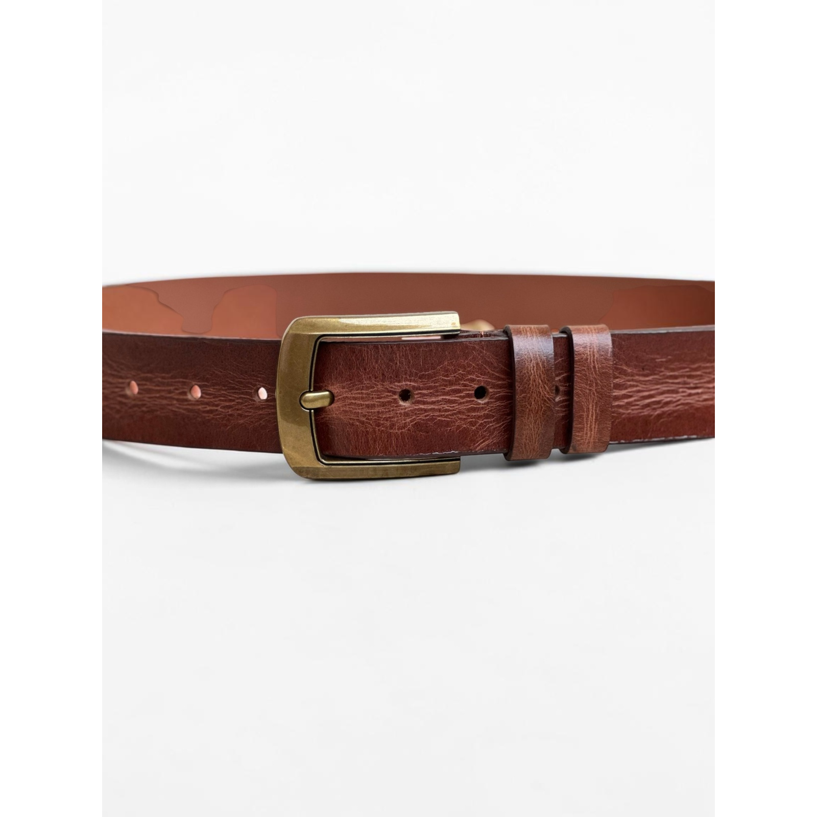 Men's Textured Heritage Belt Full Grain Leather