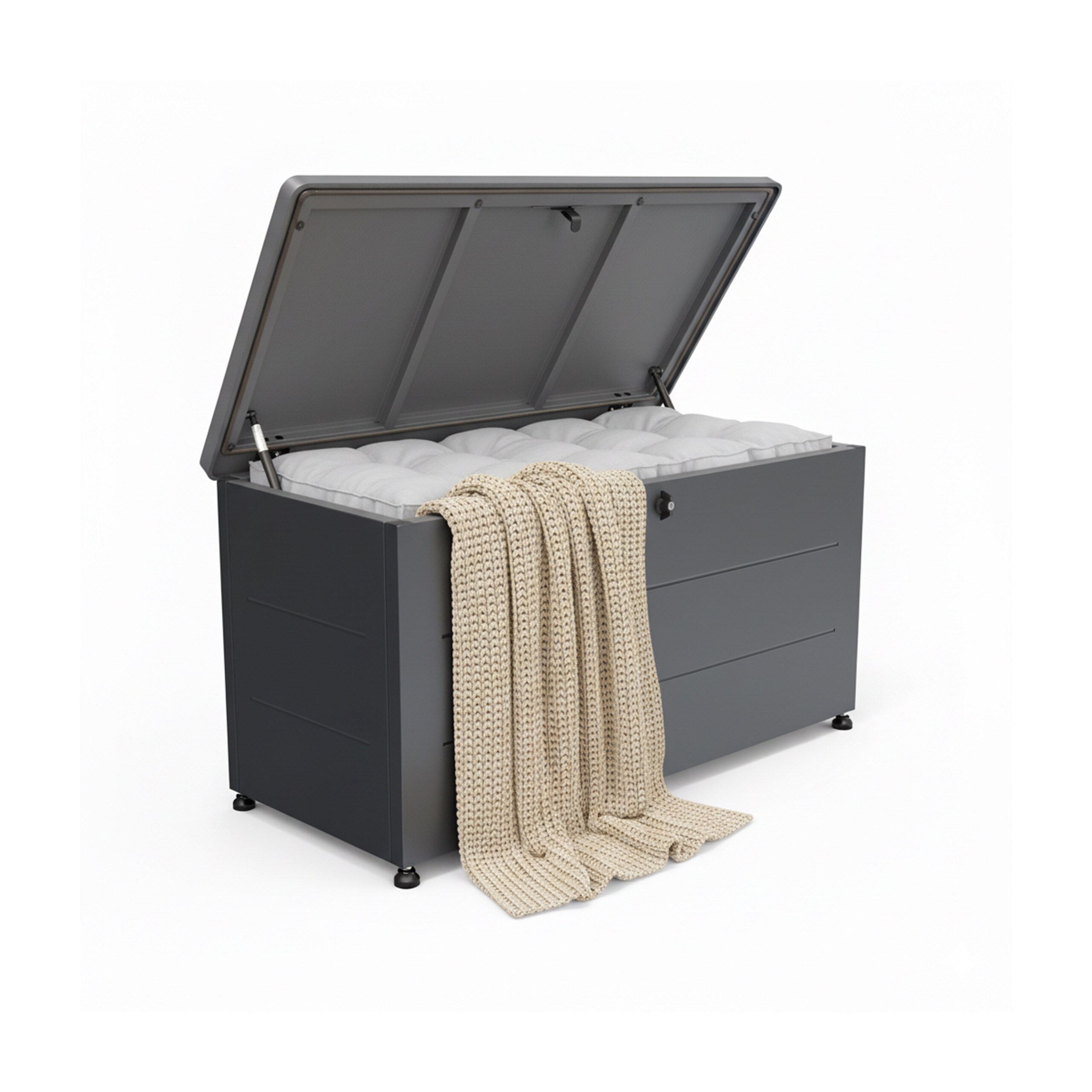 Garden Box In Black - (w)115 X (h)59 X (d)50 Cm