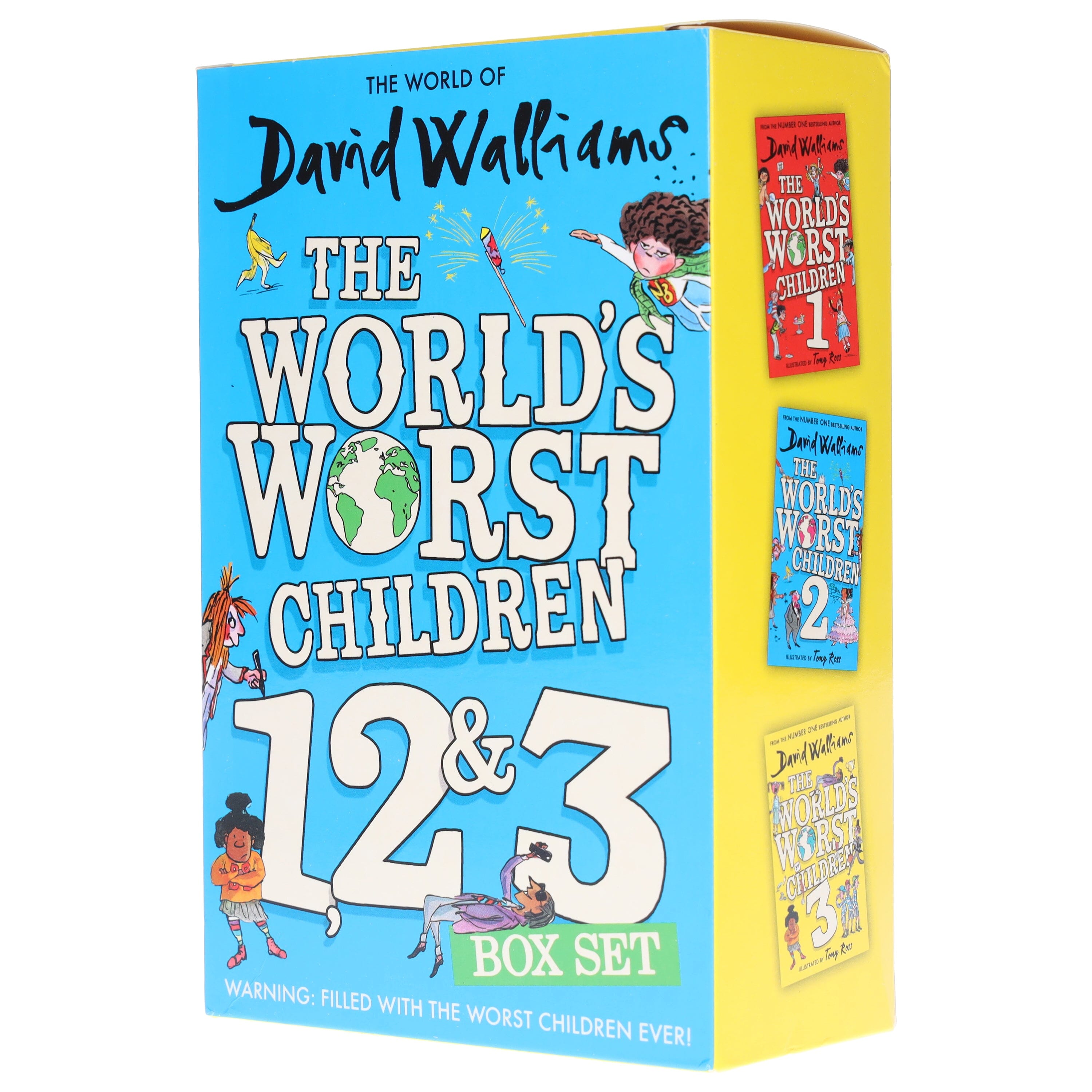 TEMU The World's Worst Children Series (illustrated) By David Walliams 3 Books Collection Set - Ages 7-12 -paperback