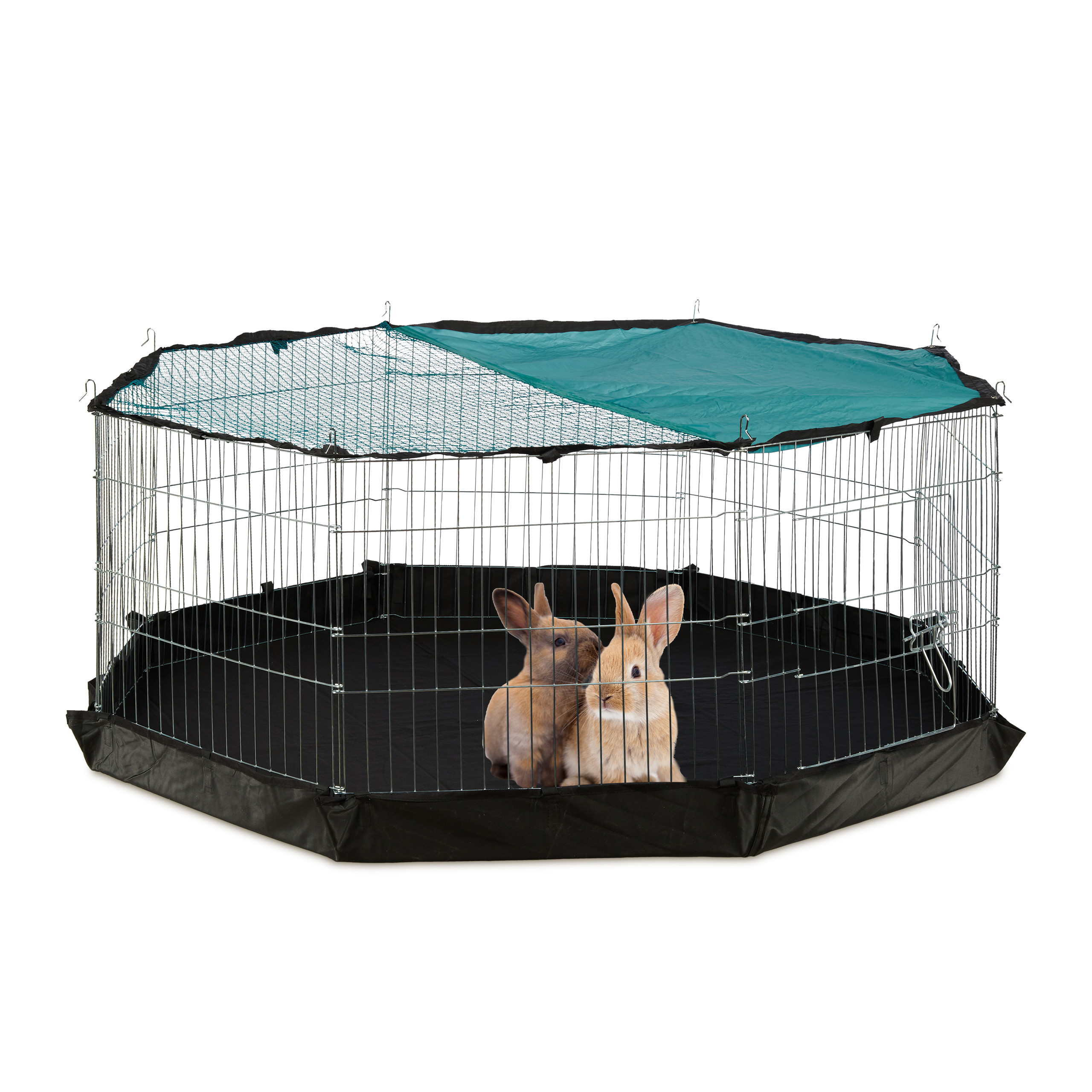 Free-range Enclosure In Silvery - (w)150 X (h)60 X (d)150 Cm