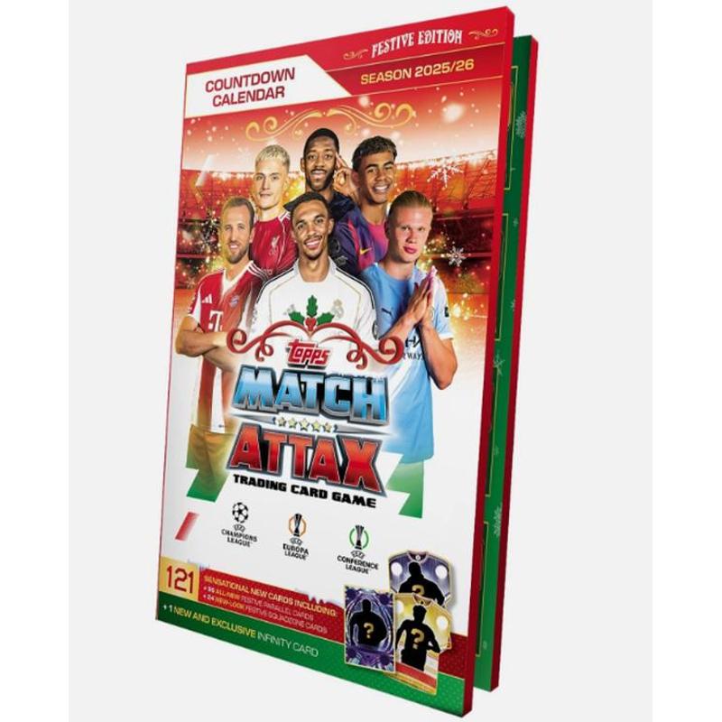 Topps Champions Advent Calendar 2025/2026 Football Calendar Trading Cards
