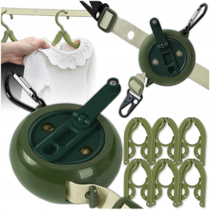Clothesline Dryer For Hanging Balcony, Garden, Or Camping
