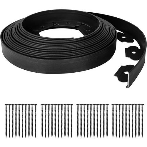 10m garden borders landscape extra tall 4cm high with stakes no dig garden border lawn mini plastic fence for flowerbeds grass