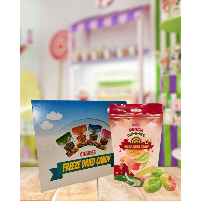 10x50g Chakies Freeze-dried Peach Gummies