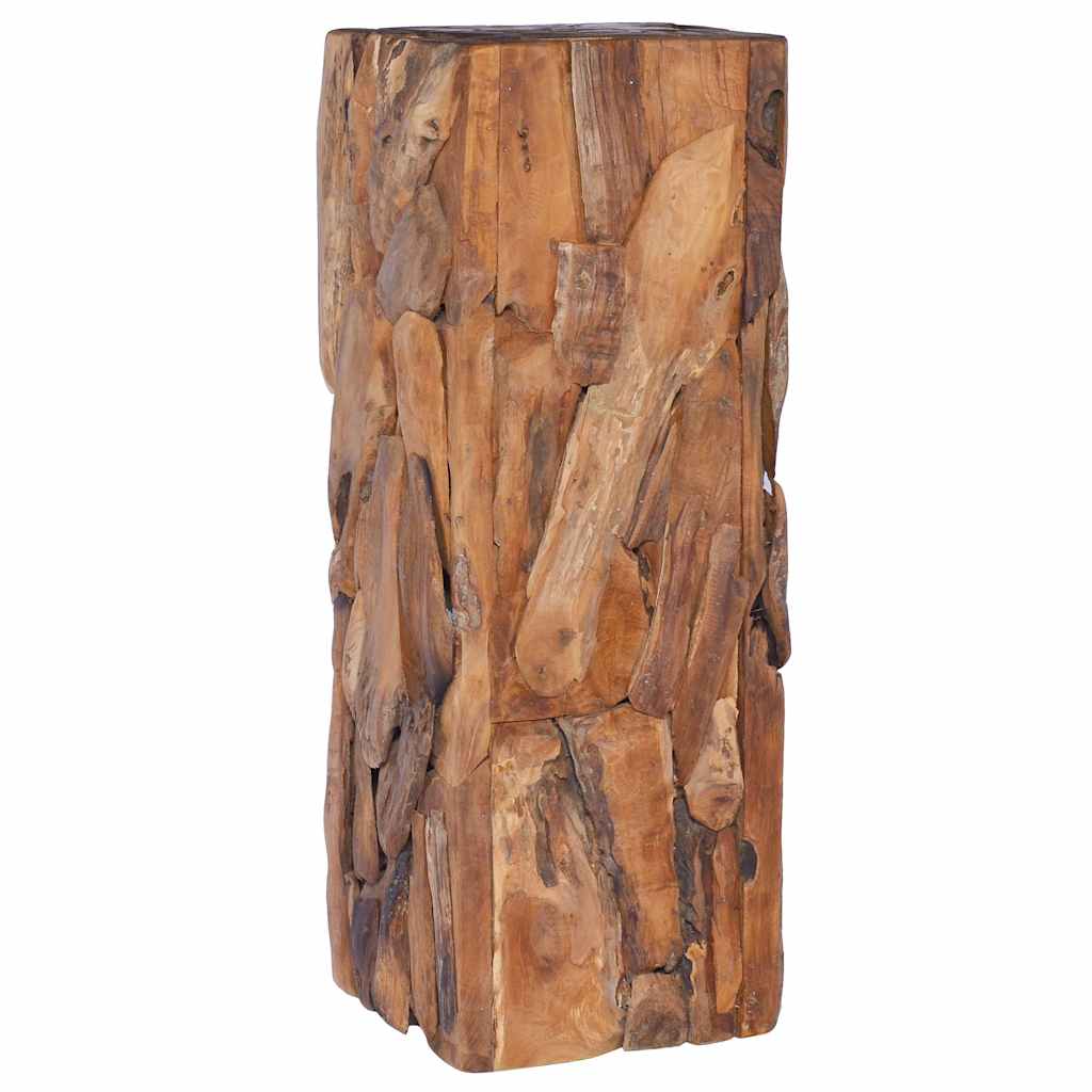 Image of Solid Teak Side Table Coffee Table Sofa Table Flower Stand Flower Column Flower Stand Wooden Table Flower Table Table 30x30x80cm