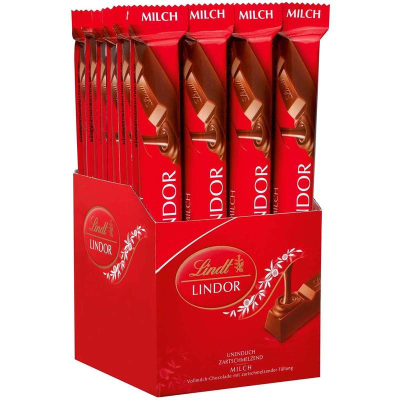 Lindt Lindor Sticks Full Milk Red 24x 38g