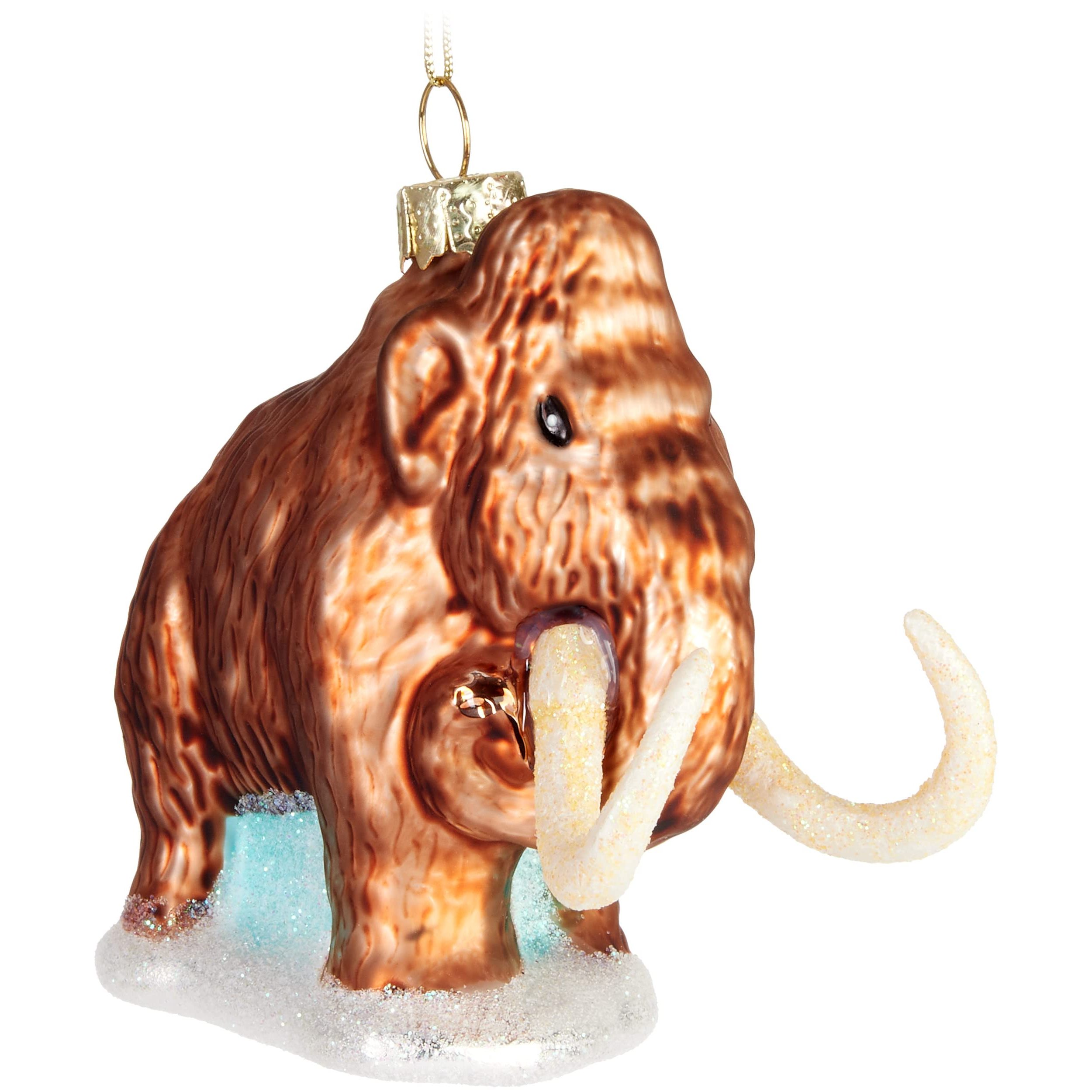 Image of Brubaker Glass Christmas Ball - Hand-painted And Mouth-blown - Elephant Christmas Tree Ornament, Funny - Christmas Ball Figures, Christmas Decoration Pendant - Decorative Christmas Ball