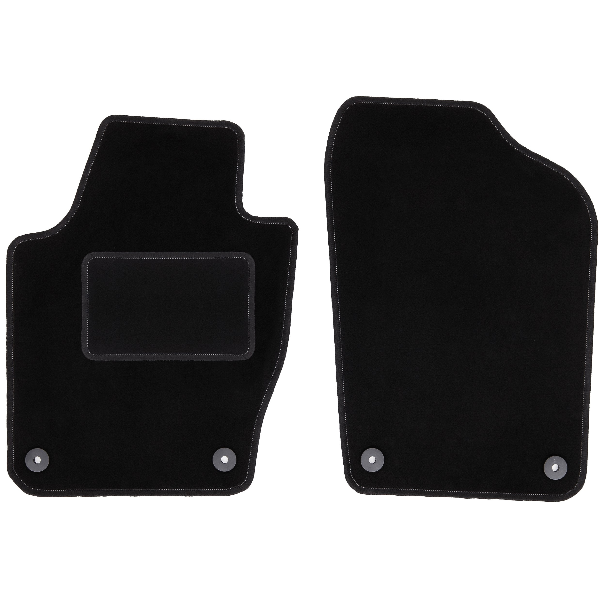 TEMU Front Floor Mats Black For: V Hatchback (2009-2017)
