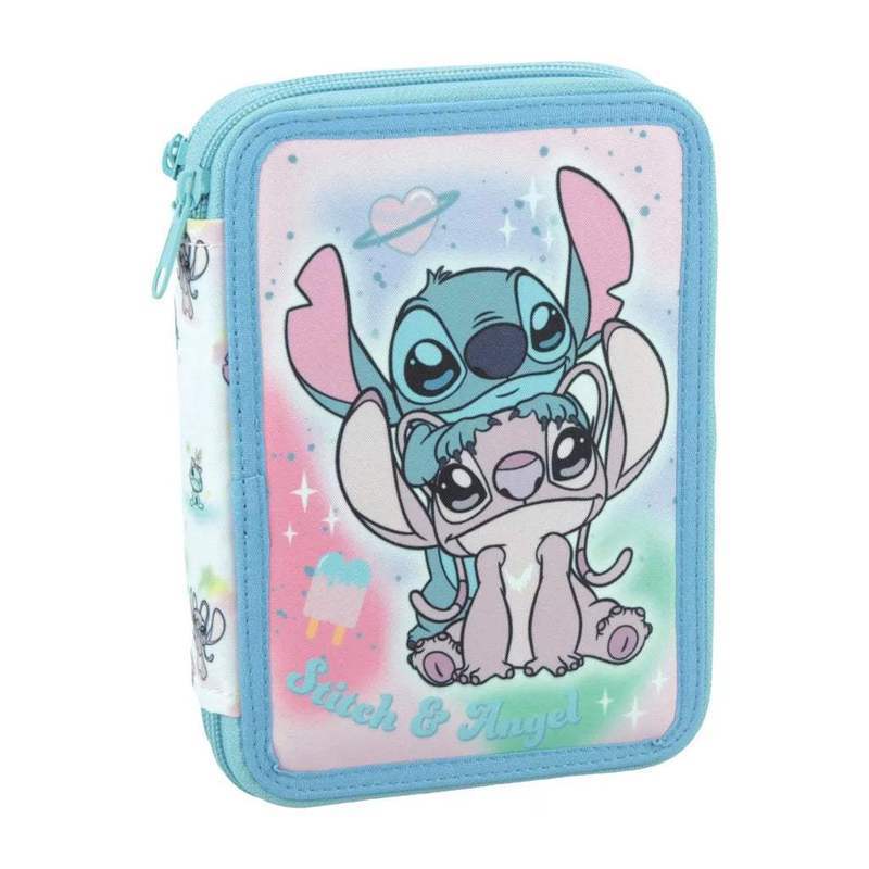 Set escolar Stitch com estojo duplo