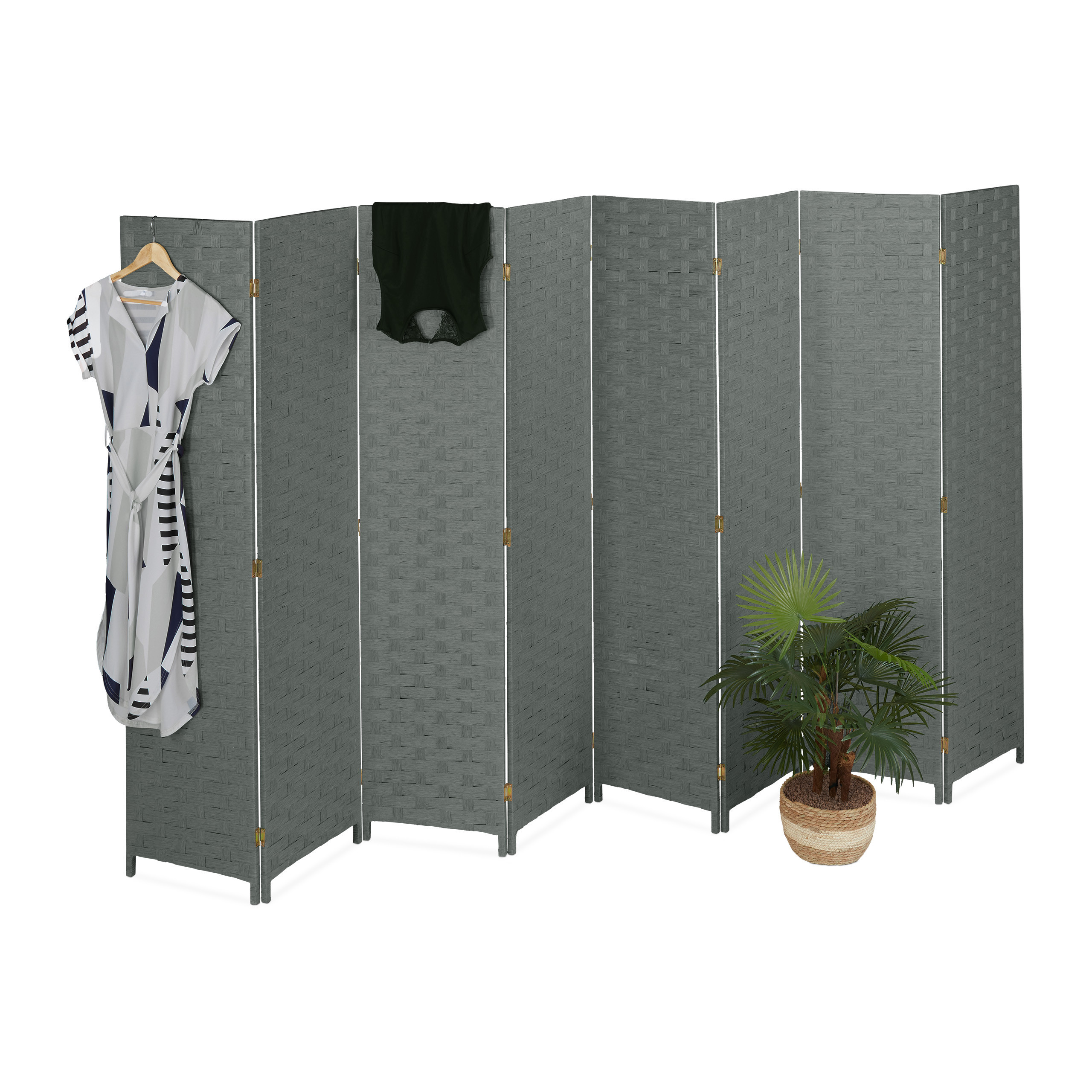 Grey Room Divider - (w)320 X (h)170cm