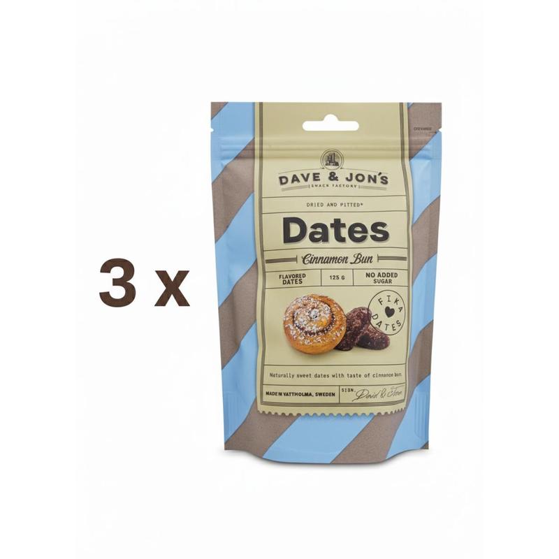 Image of Dave & Jons Dates Cinnamon Bun 125g