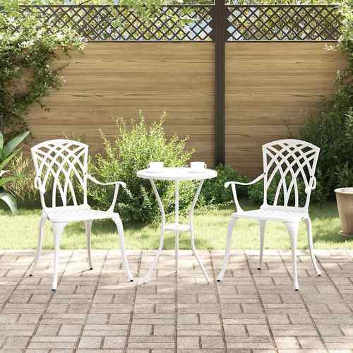 chair set for relaxation comfortable design white aluminum compact for relaxation metal patio furniture balcony seats