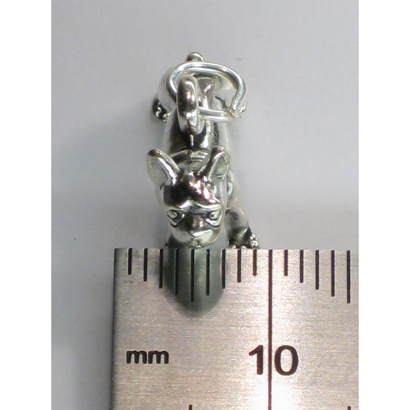 Sterling Silver Boston Terrier Charm, Perfect for Dog Lovers