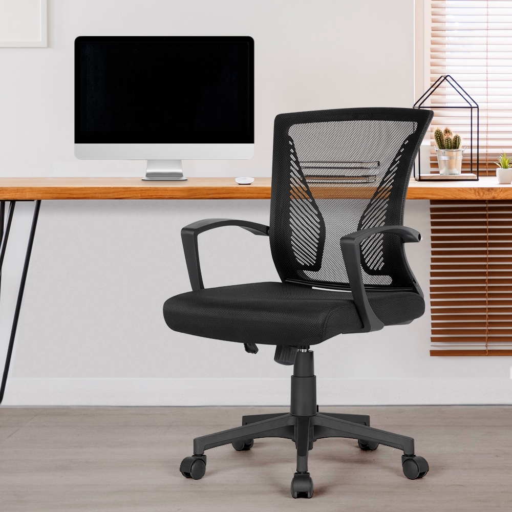 Image of Costoffs Height-adjustable Mesh Office Chair, Ergonomic Swivel Executive Chair For Home Office, Conference Room, Or