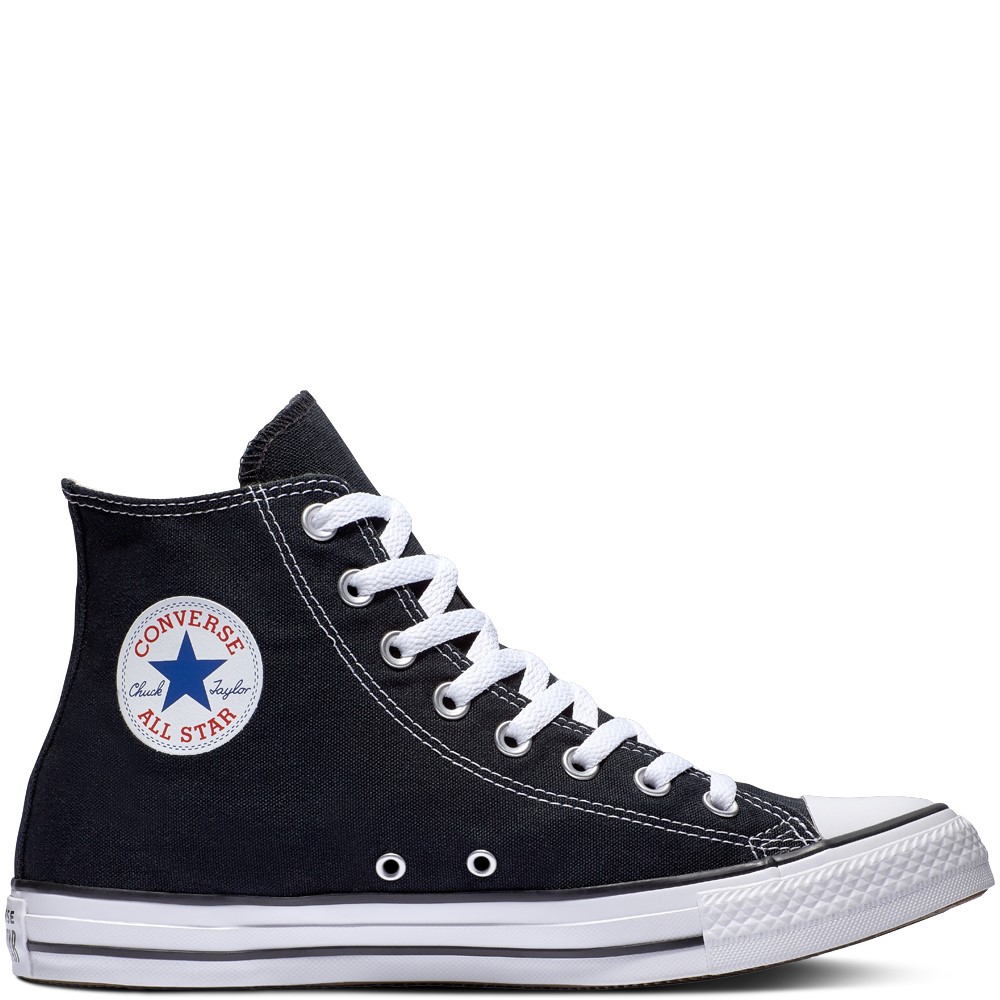 TEMU Converse Taylor All Star High Top Sneaker - Zapatillas altas de lona negras unisex -