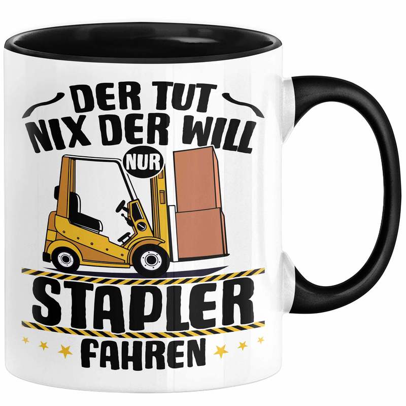 Image of Warehouse Fork-lift Truck Driver Mug Gift Fork-lift Truck Driver Gift Idea He He Just To Fork-lift Truck Coffee Cup