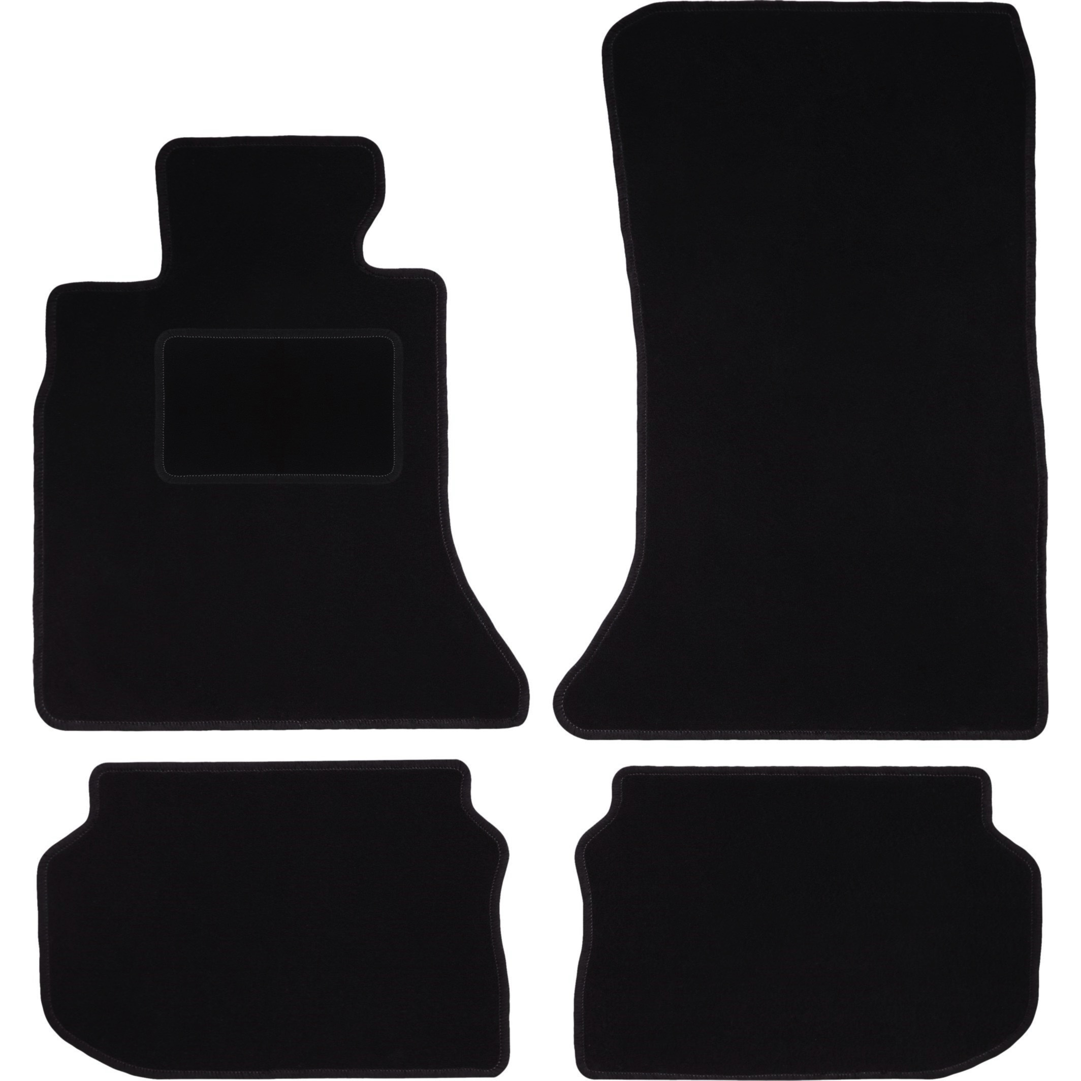 TEMU Velvet Black Car Mats For 5 F11 Touring (2010-2013)