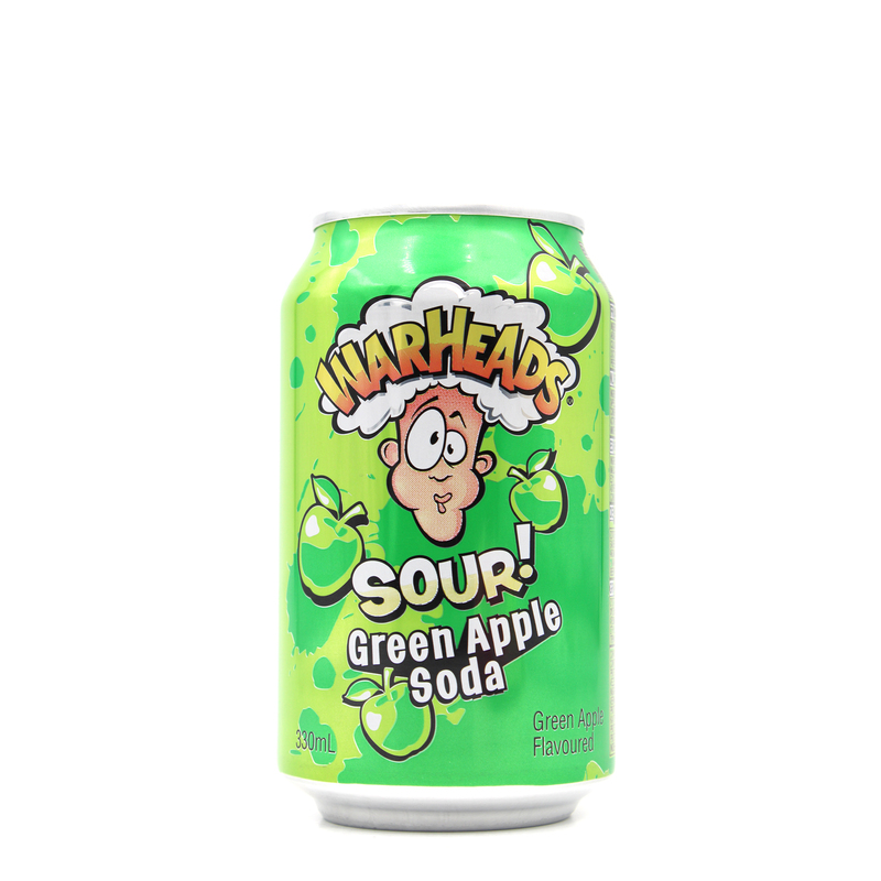 Warheads Sour Green Soda (330 Ml) – Sour Lemonade From The Usa