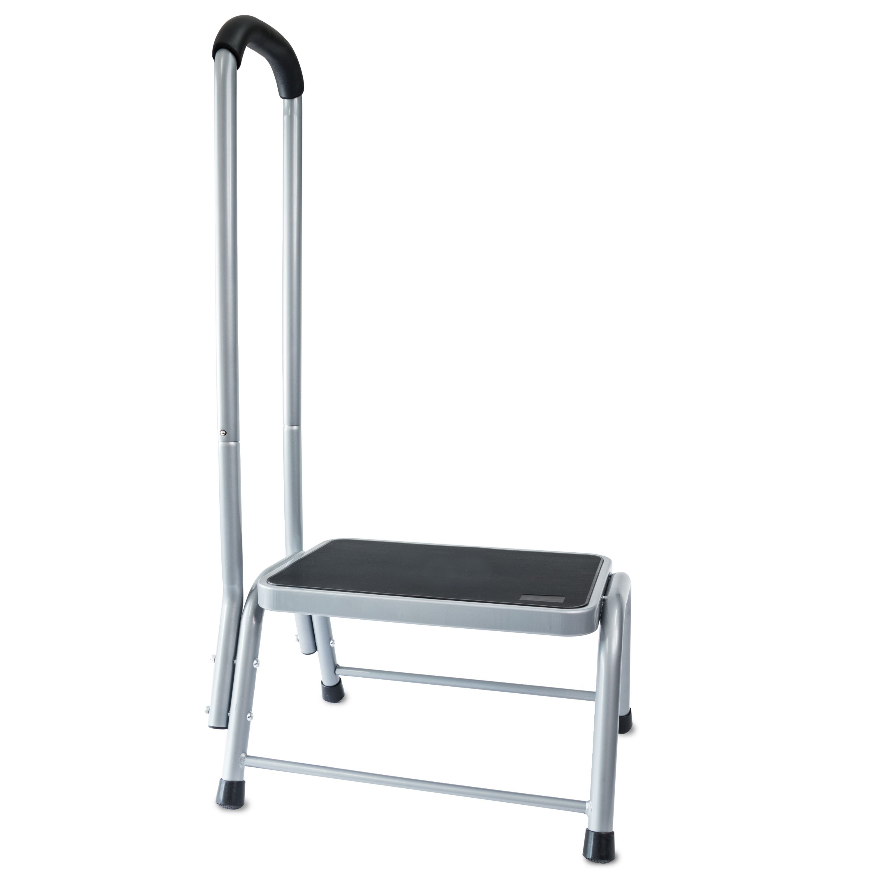Image of Step Stool 45x37x26 Cm With Steel Handle, Supports Up To 150kg, Anti-slip Tread, Entry Aid, , , Motorhome Footrest, Step Ladder