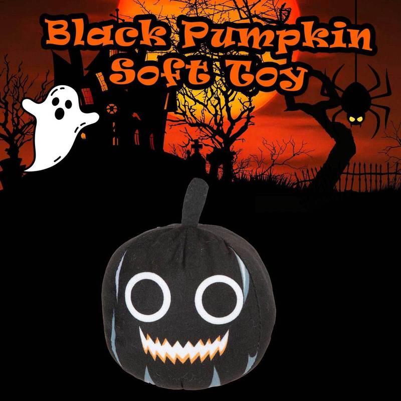 Black Pumpkin Soft Toy for Halloween