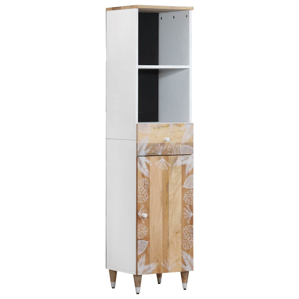 Vidaxl Bathroom Cabinet 38x33.5x160 Cm Solid Mango Wood, Bathroom Furniture, Bathroom Cabinets, Bathroom Storage, Bathroom Decor