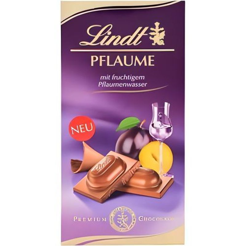 Lindt Plum Whole Milk Bar 100g