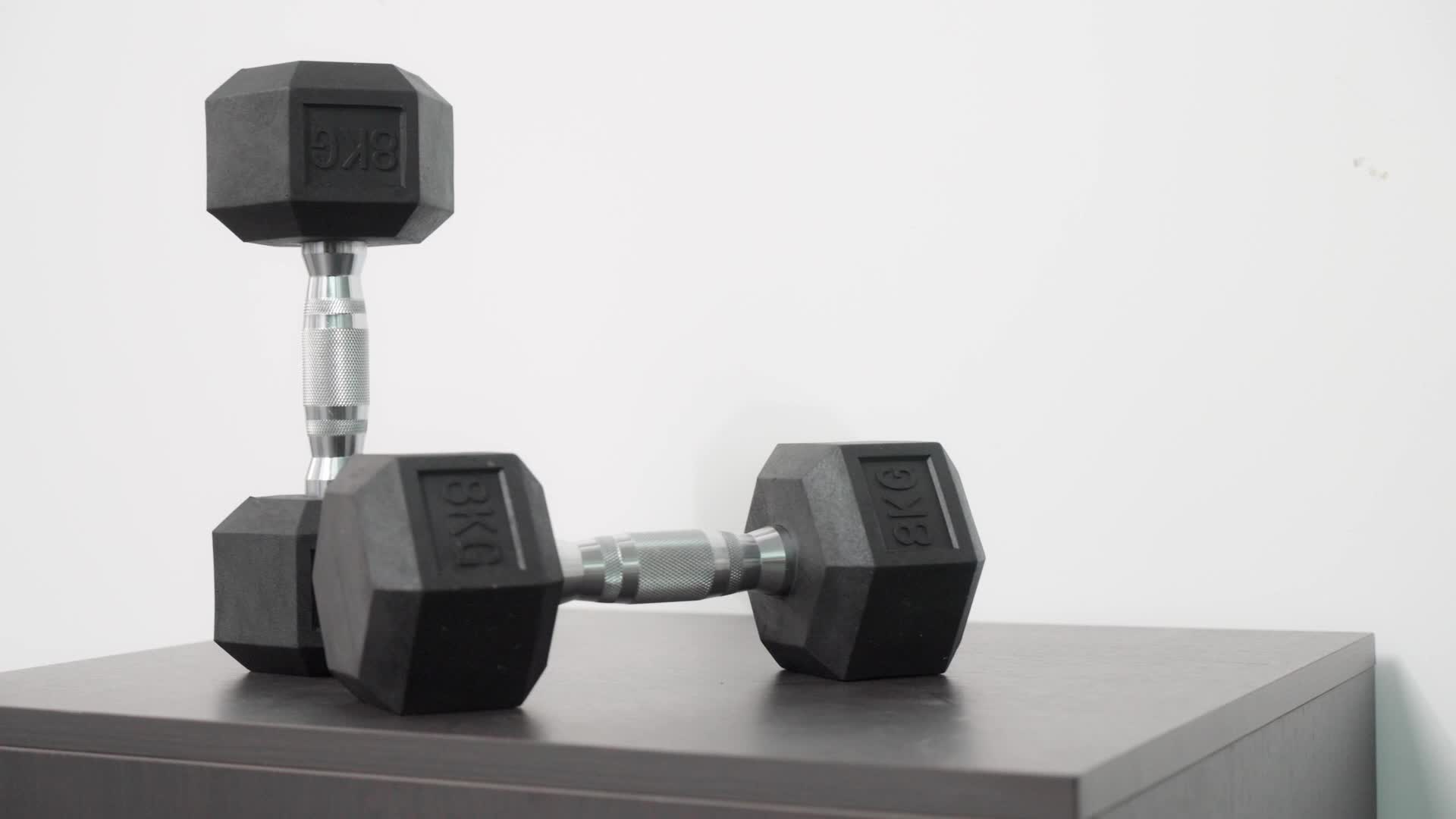 HOMCOM Hexagonale korte halterset, totaal 16 kg