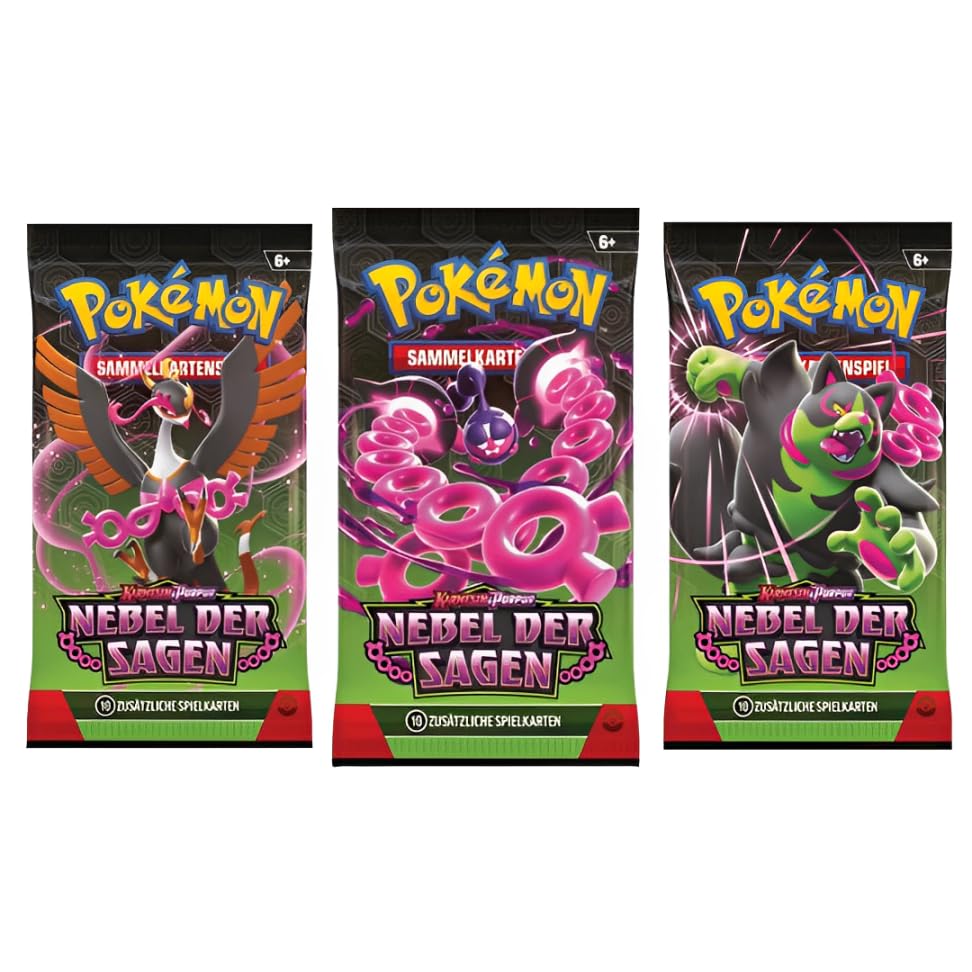 Image of 3x : & Purple Nebel Of Booster - Kp6.5 - 3 Boosters - With 10 Cards Per Booster - German
